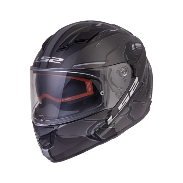 LS2 FF320 STREAM EVO ZUKO BLACK GREY WITH PINLOCK