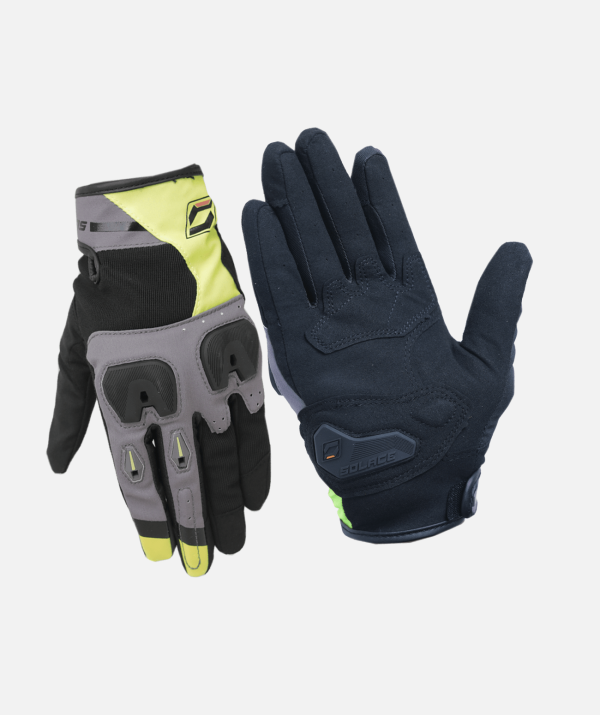 Aura Lite Riding Gloves (Grey-Neon)