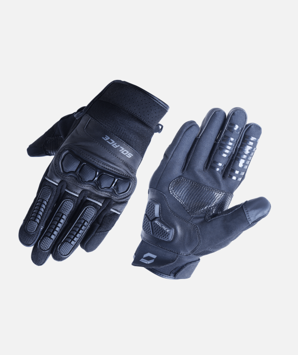 VENTO Dualsport Riding Gloves ( Sable Black)