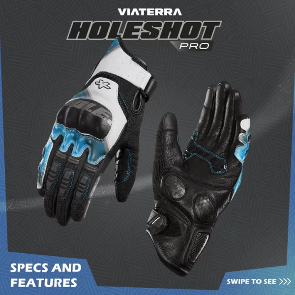 HOLESHOT PRO – SEMI GAUNTLET HYBRID RIDING GLOVES - Image 2